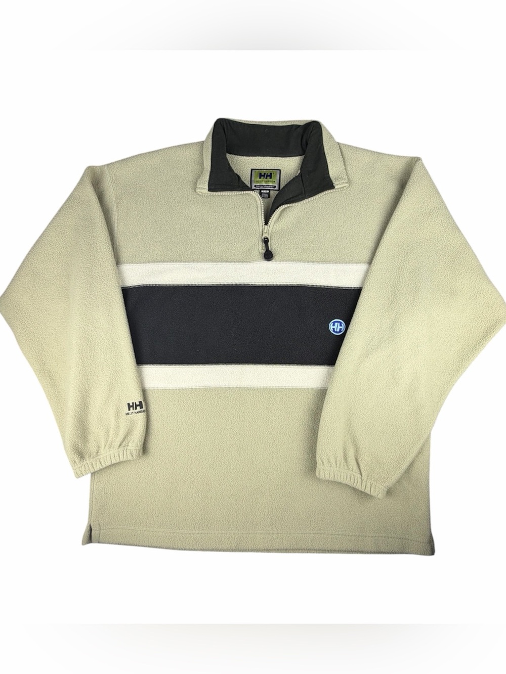 Vintage Helly Hansen Boardwear Men's 1/4 Zip Fleece Color block Pullover 90’s L